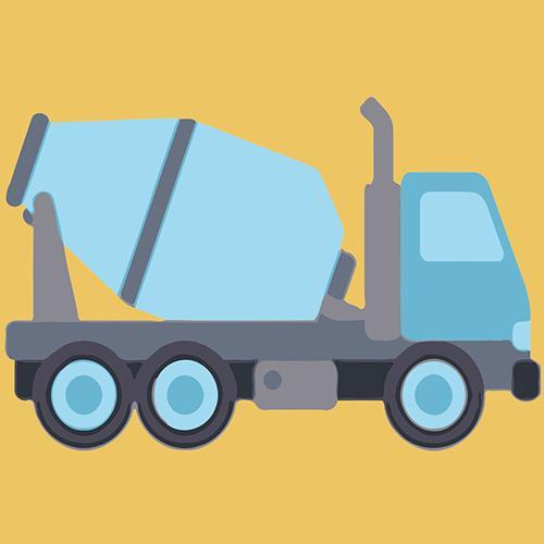 Mixertruck Kinderen Schilderen op Nummers