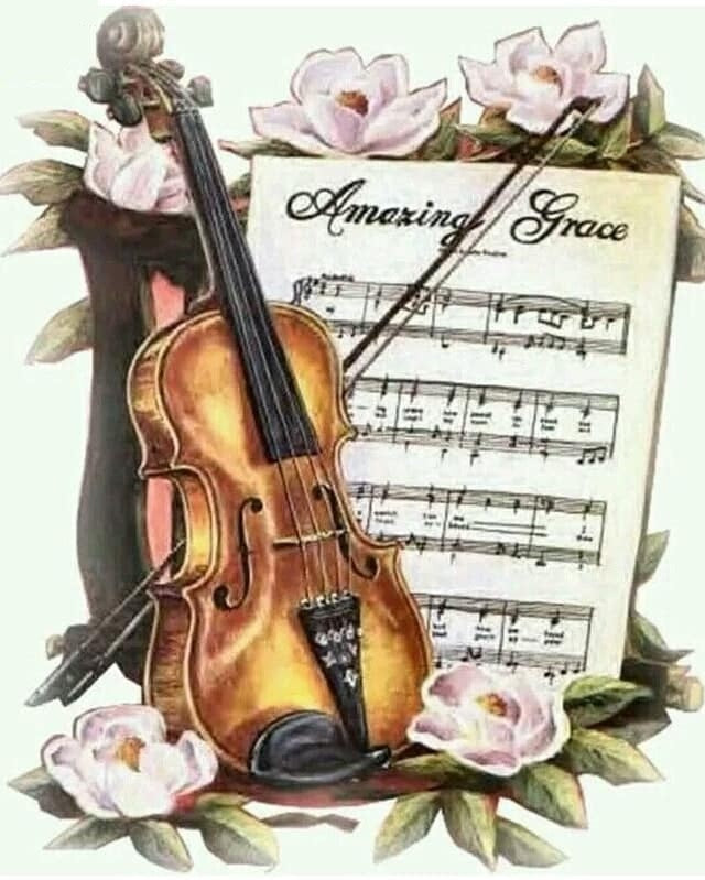 Muziek en Bloemen Schilderen op Nummers