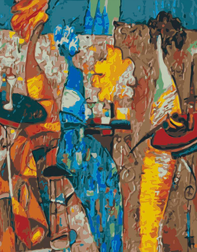 Non-figuratieve Schilderkunst Schilderen op Nummers
