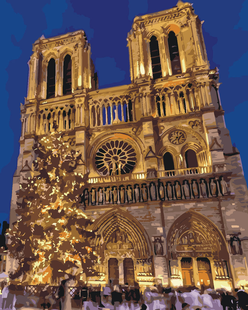 Notre Dame de Paris Schilderen op Nummers