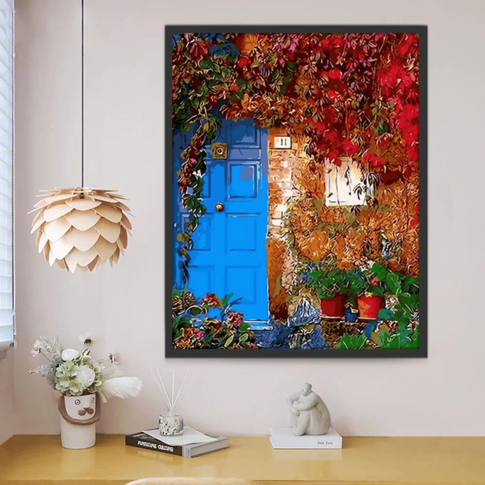 ode bloemen en potten voor de muur Schilderen op Nummers