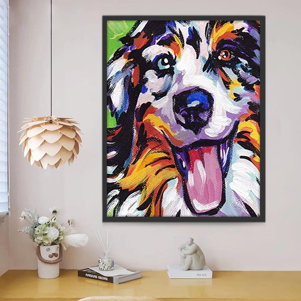 Olieverfschilderij Stijl Hond Schilderen op Nummers