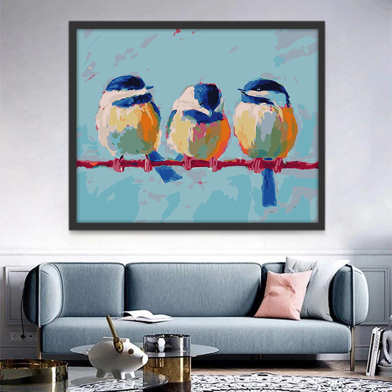 Olieverfschilderij Stijl Vogels Schilderen op Nummers
