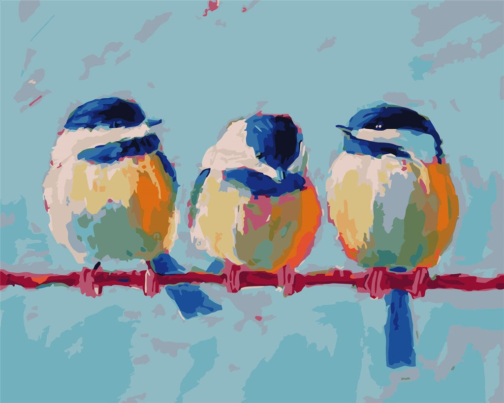 Olieverfschilderij Stijl Vogels Schilderen op Nummers