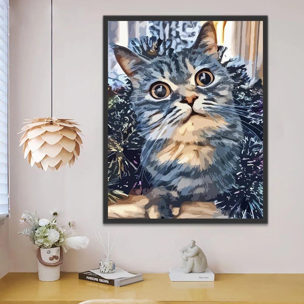 Onschuldige Kat Schilderen op Nummers