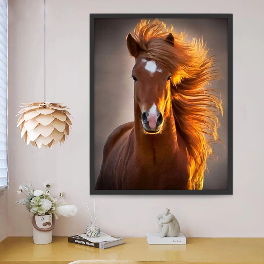 Paard in de Wind Schilderen op Nummers