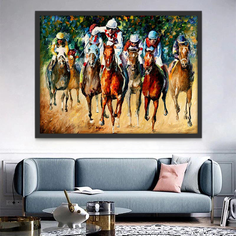 Paardenrace Schilderen op Nummers