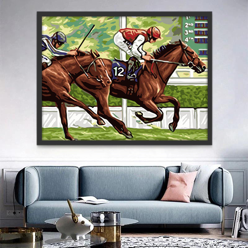 Paardenrace Schilderen op Nummers