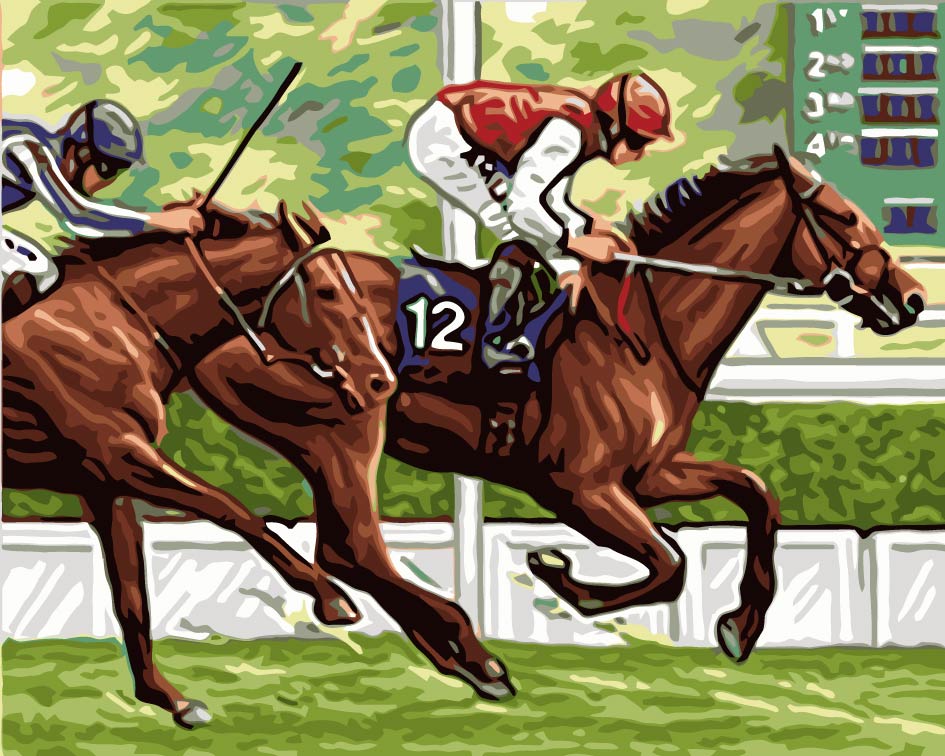 Paardenrace Schilderen op Nummers