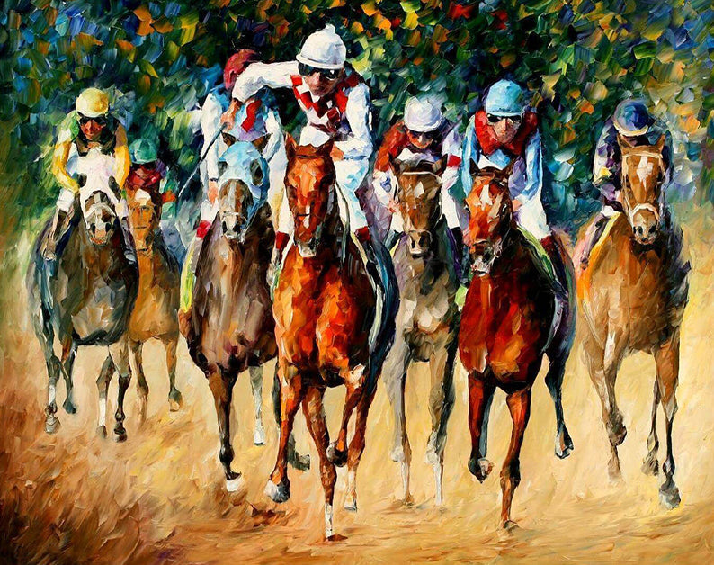 Paardenrace Schilderen op Nummers