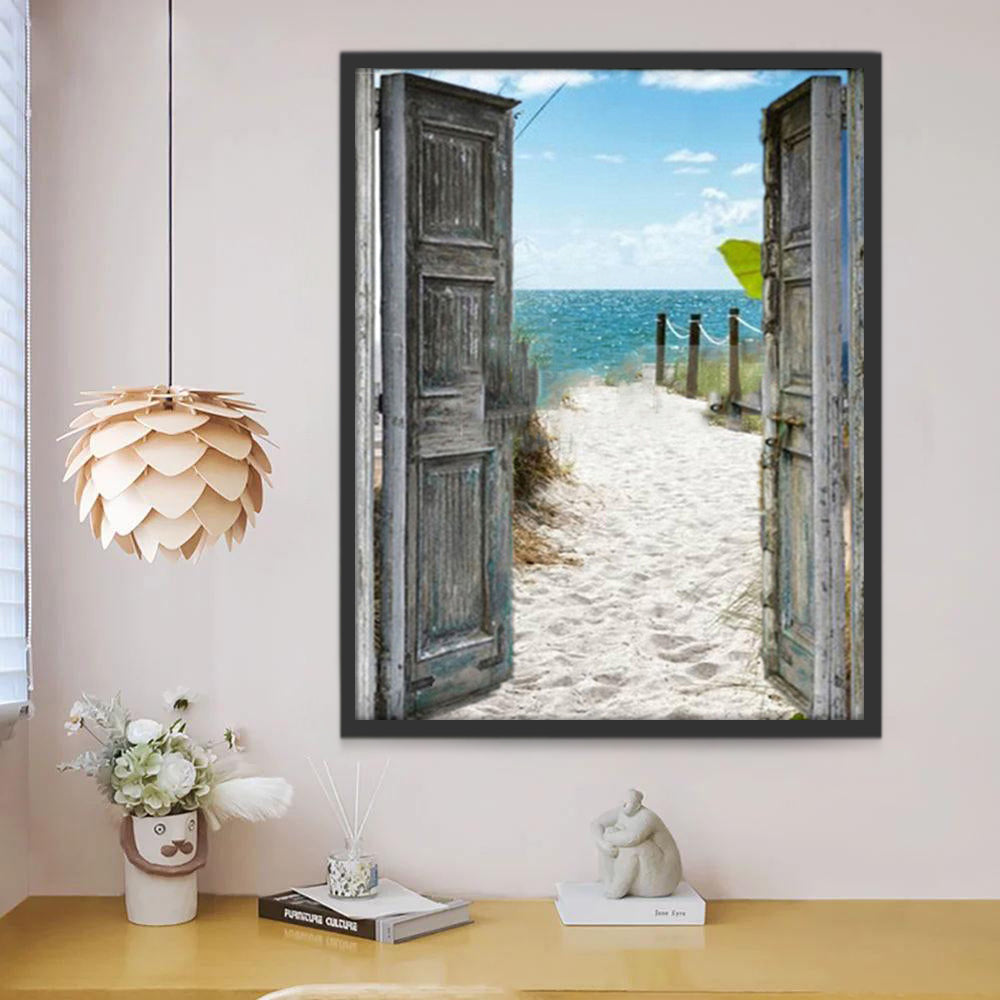 Pad naar het Strand Schilderen op Nummers