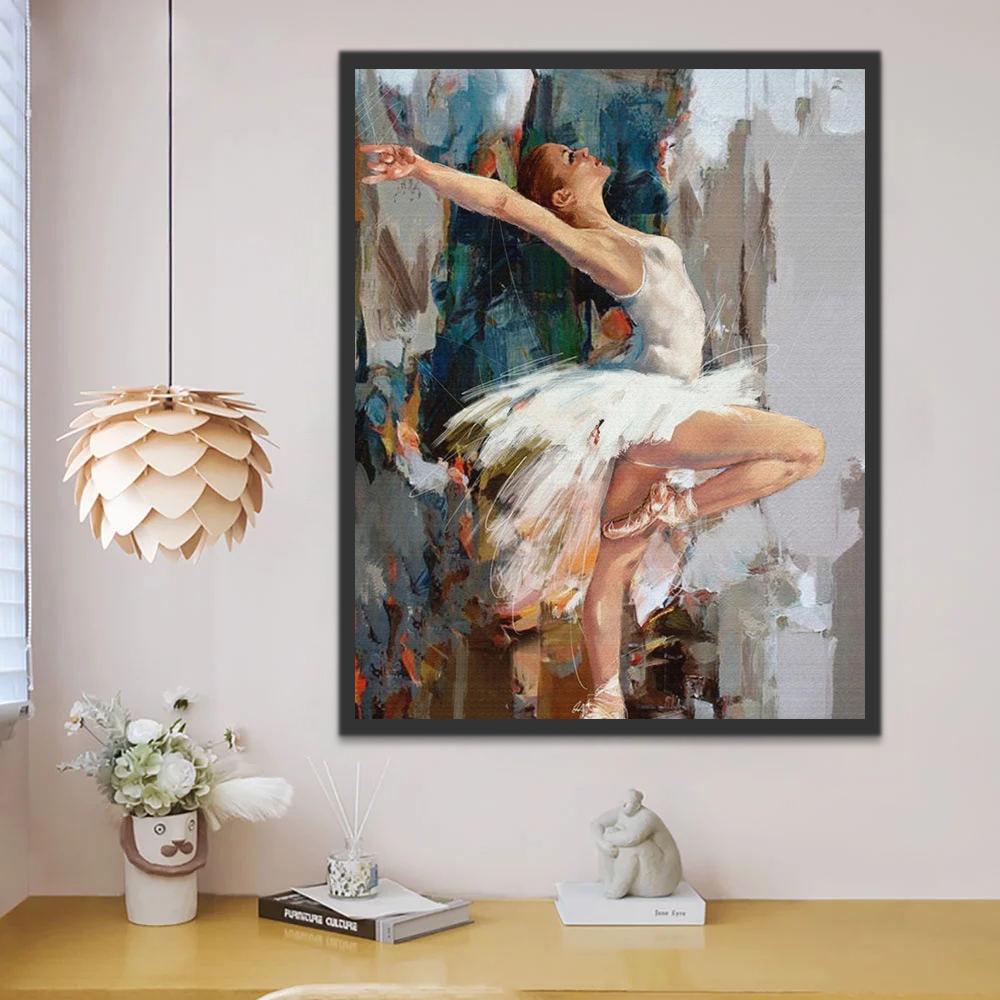 Pointe-danseres Schilderen op Nummers