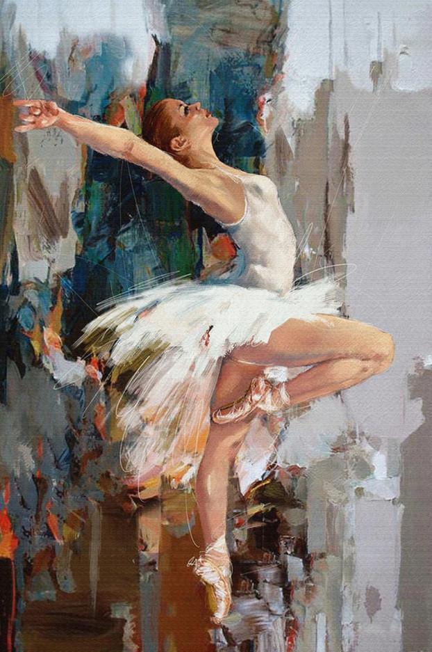 Pointe-danseres Schilderen op Nummers