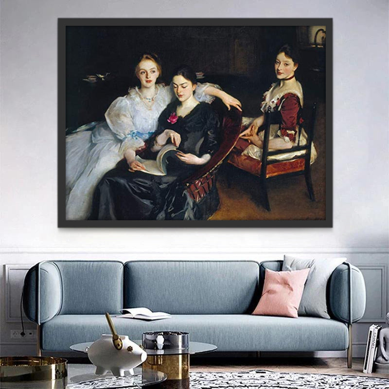 Portret van Adellijke Dames Schilderen op Nummers