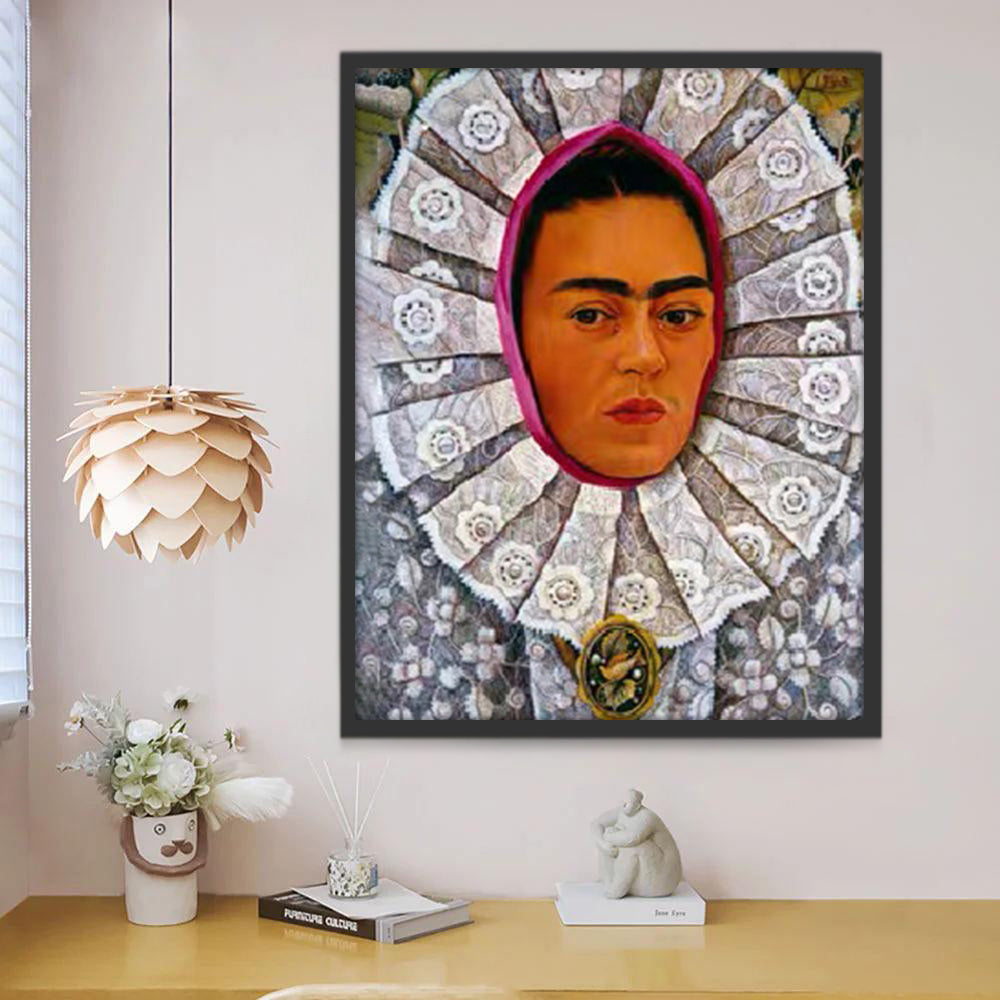 Portret van Vrouw Frida Schilderen op Nummers