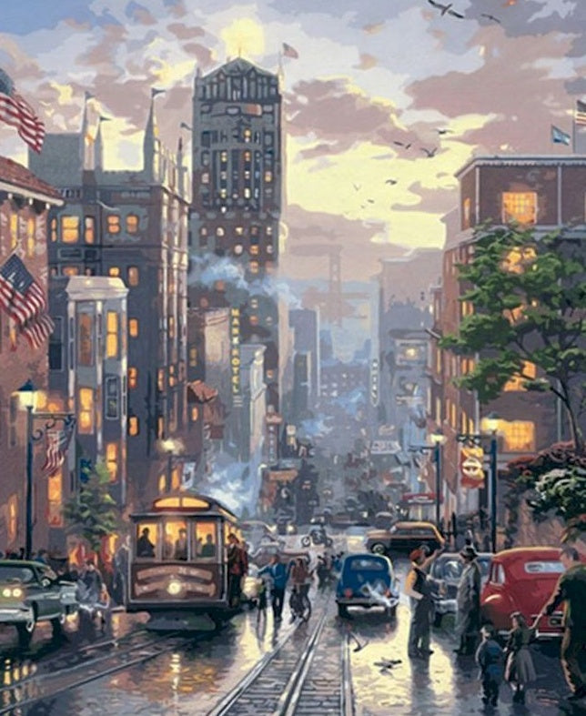 Powell Street, San Francisco Schilderen op Nummers