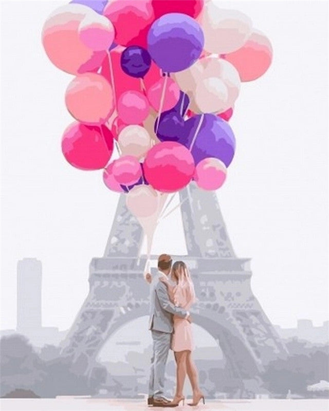 Romantische Ballonnen Schilderen op Nummers