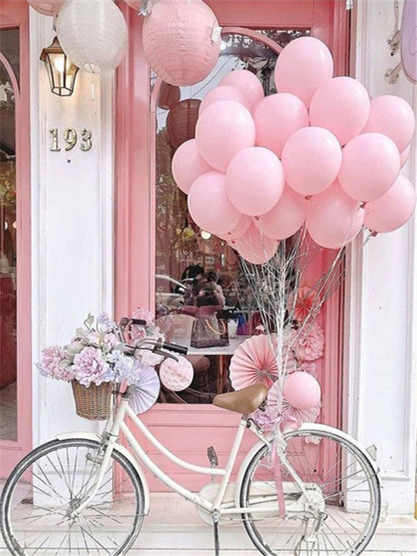 Romantische Fiets met Ballonnen Schilderen op Nummers