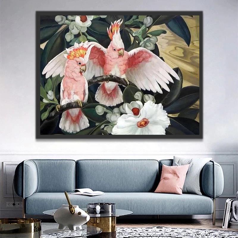 Roze Feniksen Schilderen op Nummers