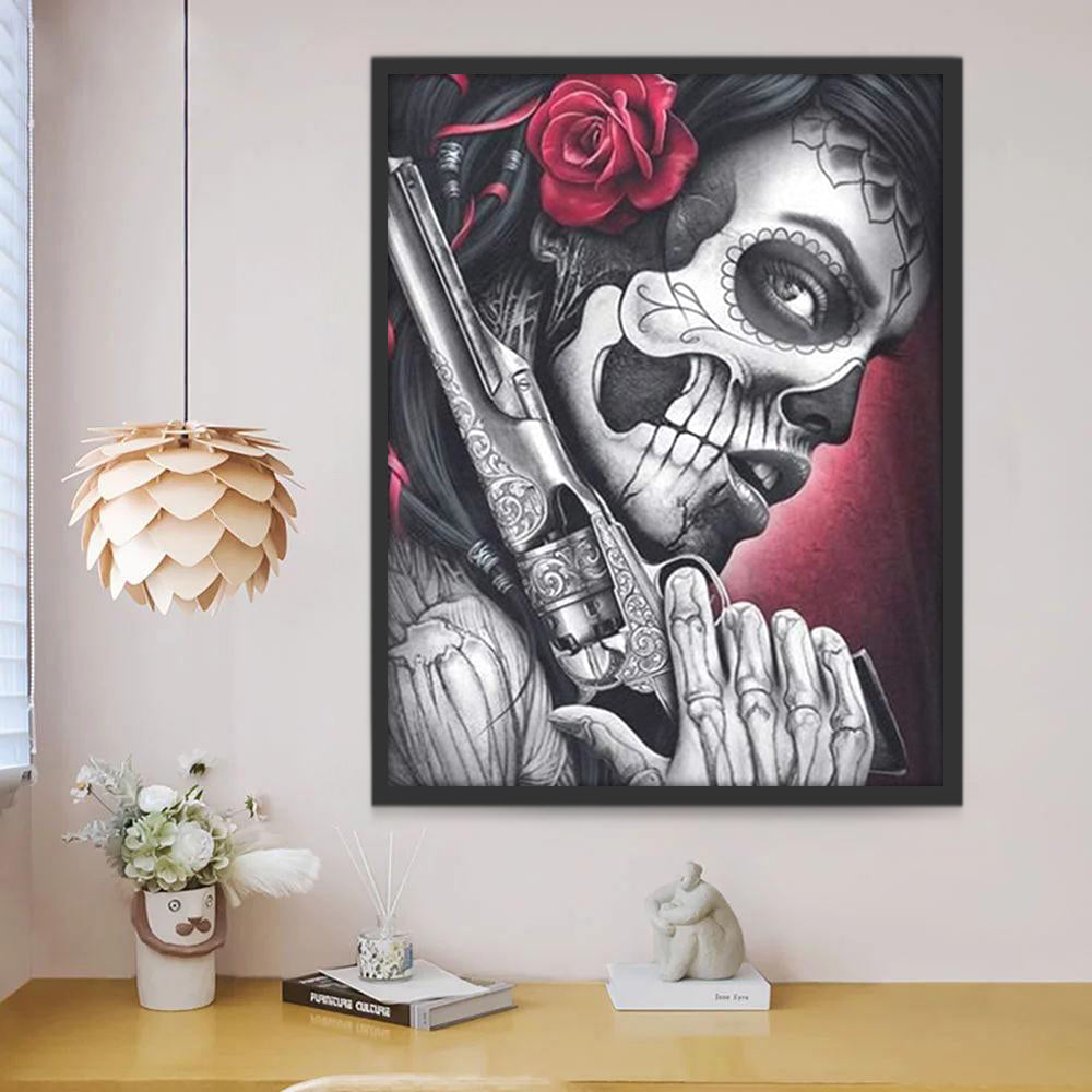 Roze Romantiek en Dodelijke Sfeer Schilderen op Nummers