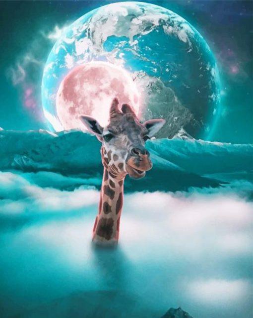 Ruimte en Giraffe Schilderen op Nummers