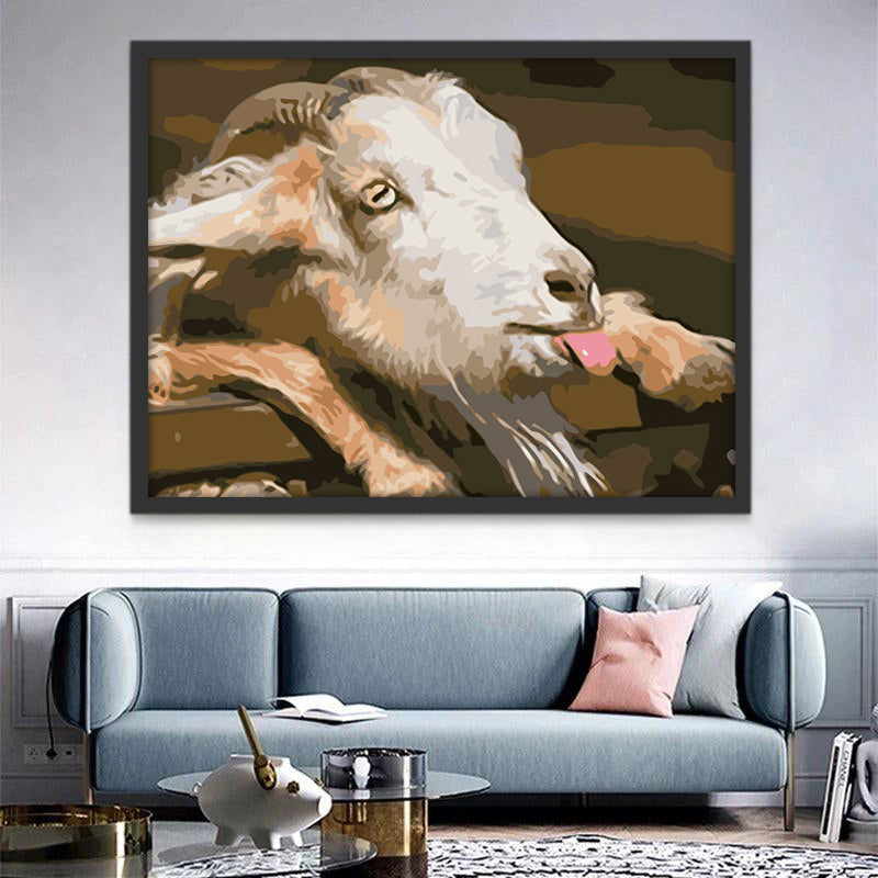 Schaap Schilderen op Nummers
