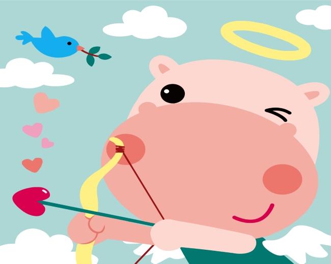 Schattig Cartoon Nijlpaard Schilderen op Nummers Kinderen