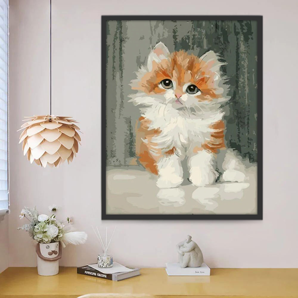 Schattig Katje Schilderen op Nummers