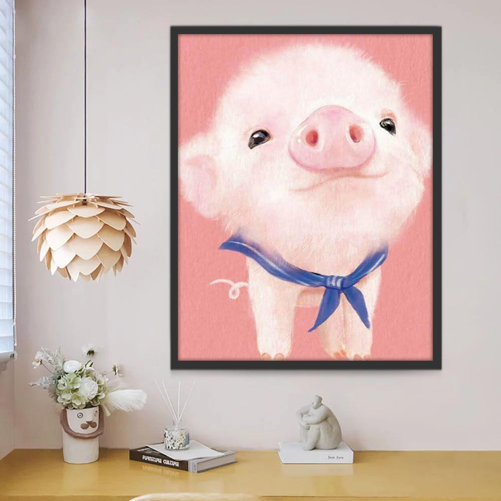 Schattig Varkentje Schilderen op Nummers