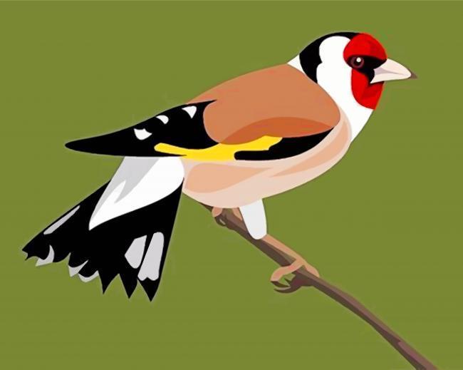Schattige Distelvink Schilderen op Nummers
