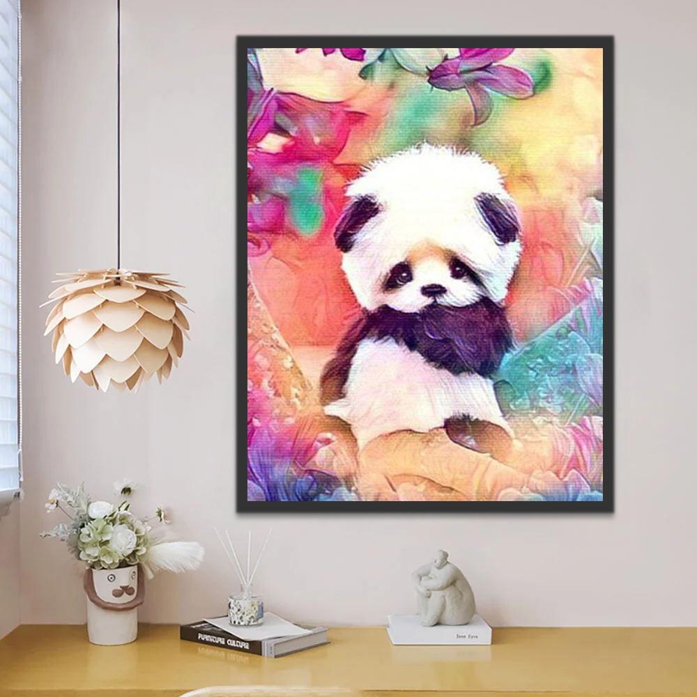 Schattige Panda Schilderen op Nummers