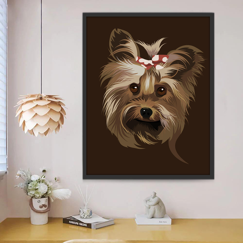 Schattige Schnauzer Schilderen op Nummers