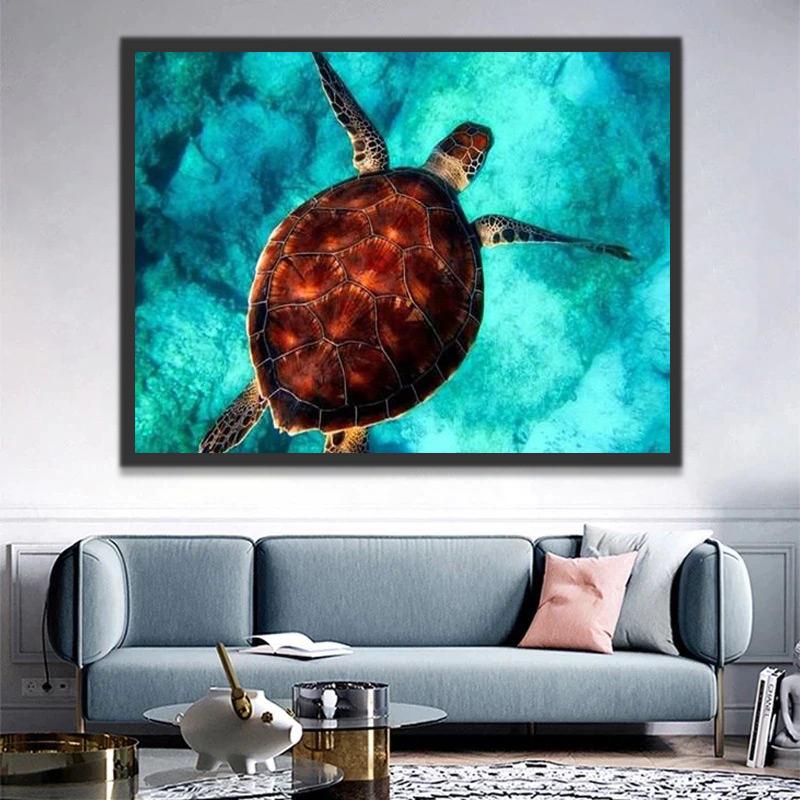 Schildpad Schilderen op Nummers