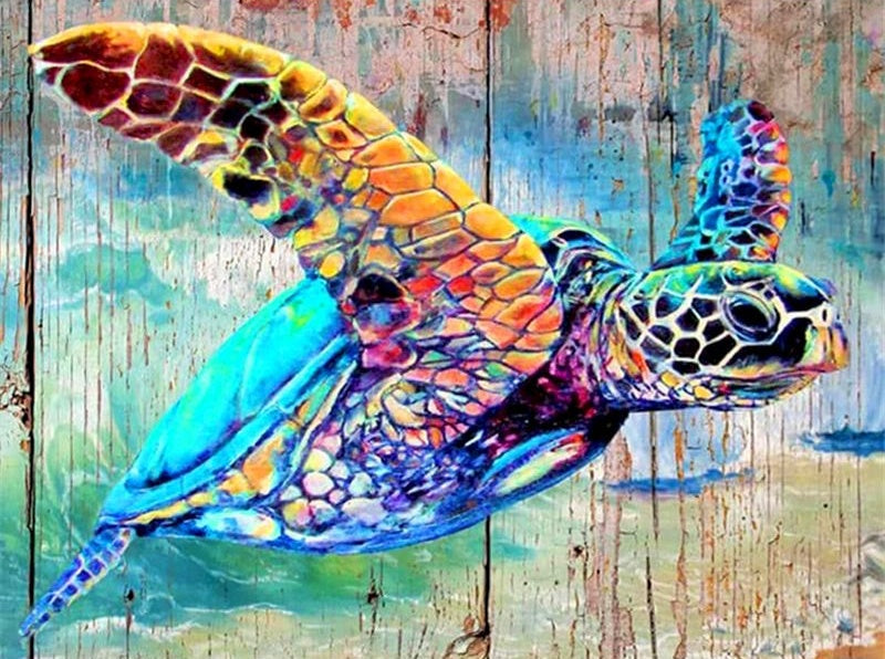 Schildpad Schilderen op Nummers