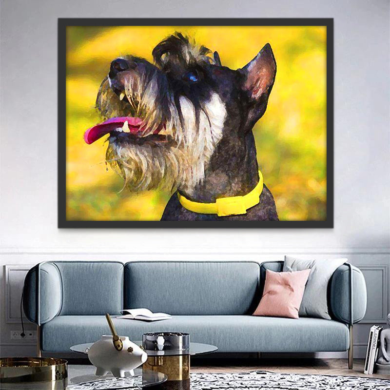 Schnauzer Hond Schilderen op Nummers