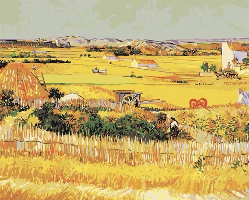 Serene Plattelandssfeer Schilderen op Nummers