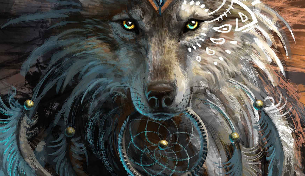 Serieuze Wolf Schilderen op Nummers