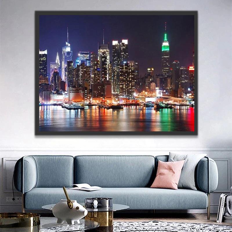 Skyline Schilderen op Nummers