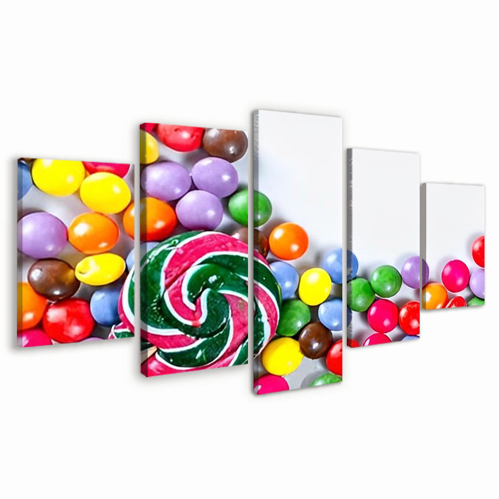 Snoep in Verschillende Kleuren 5 Platen Schilderen op Nummers
