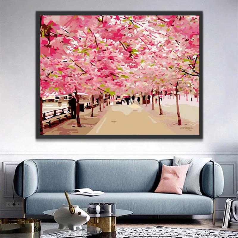 Sprookjesachtige Bomen in Pastel Schilderen op Nummers