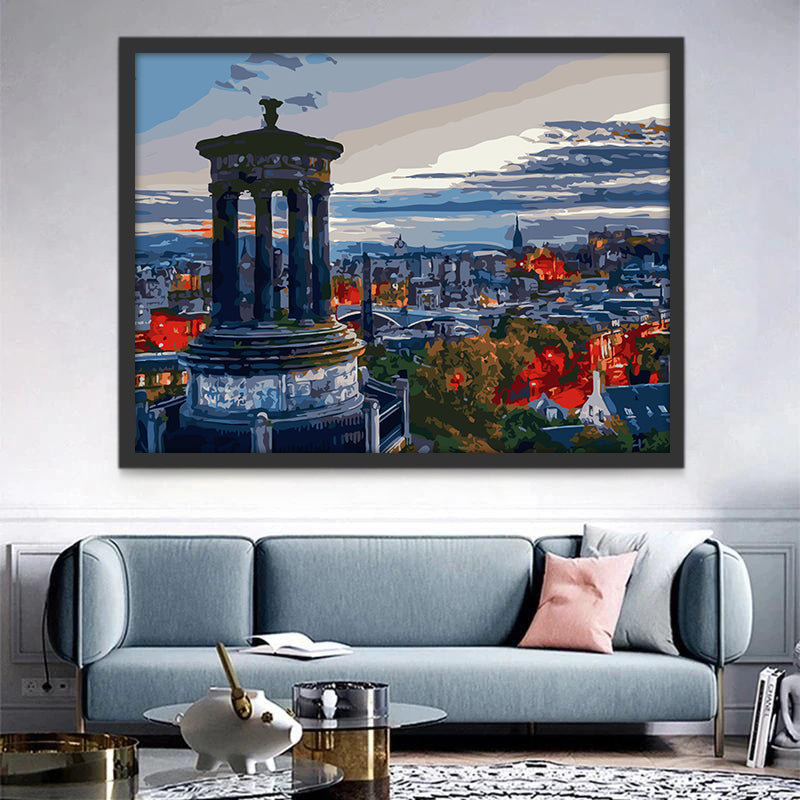 Stadsgezicht Edinburgh Schilderen op Nummers