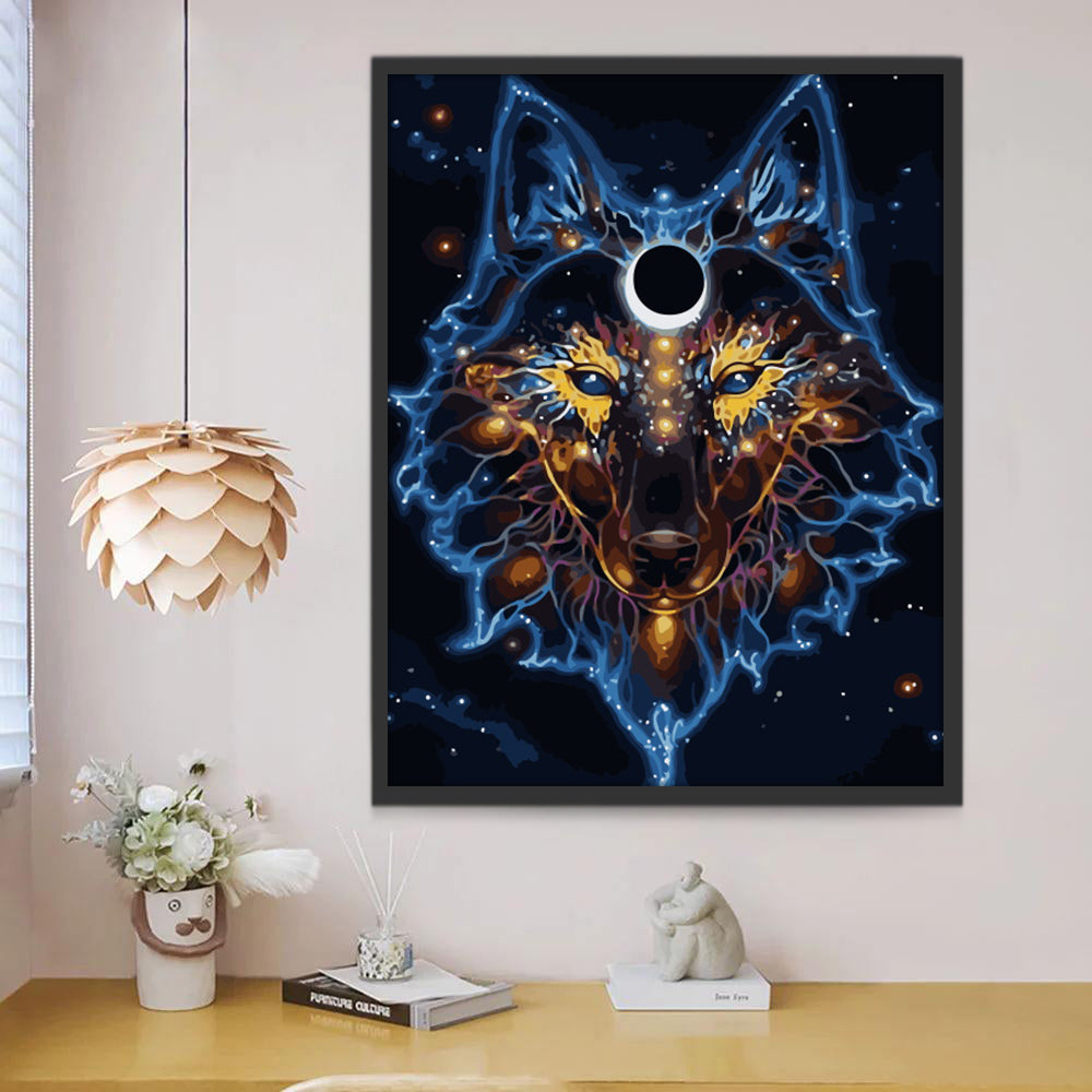 Sterrenhemel Wolf Schilderen op Nummers