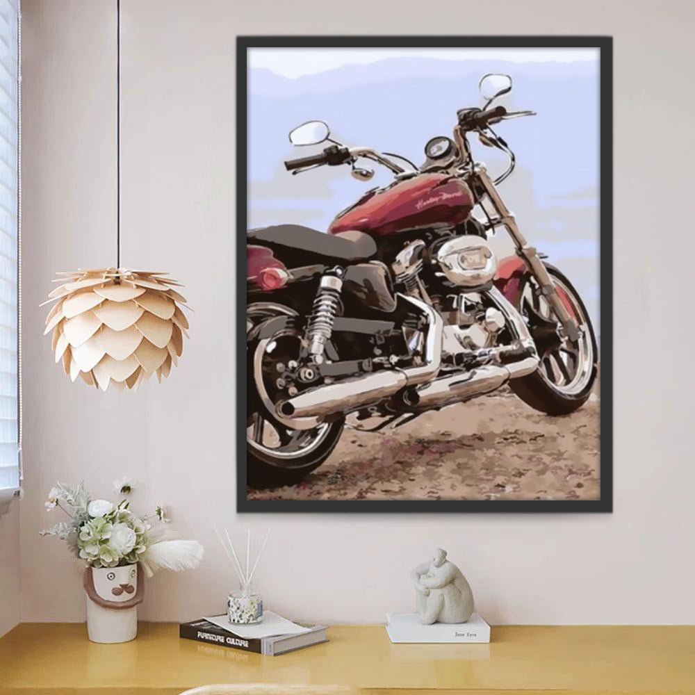 Stijlvolle Motor Schilderen op Nummers