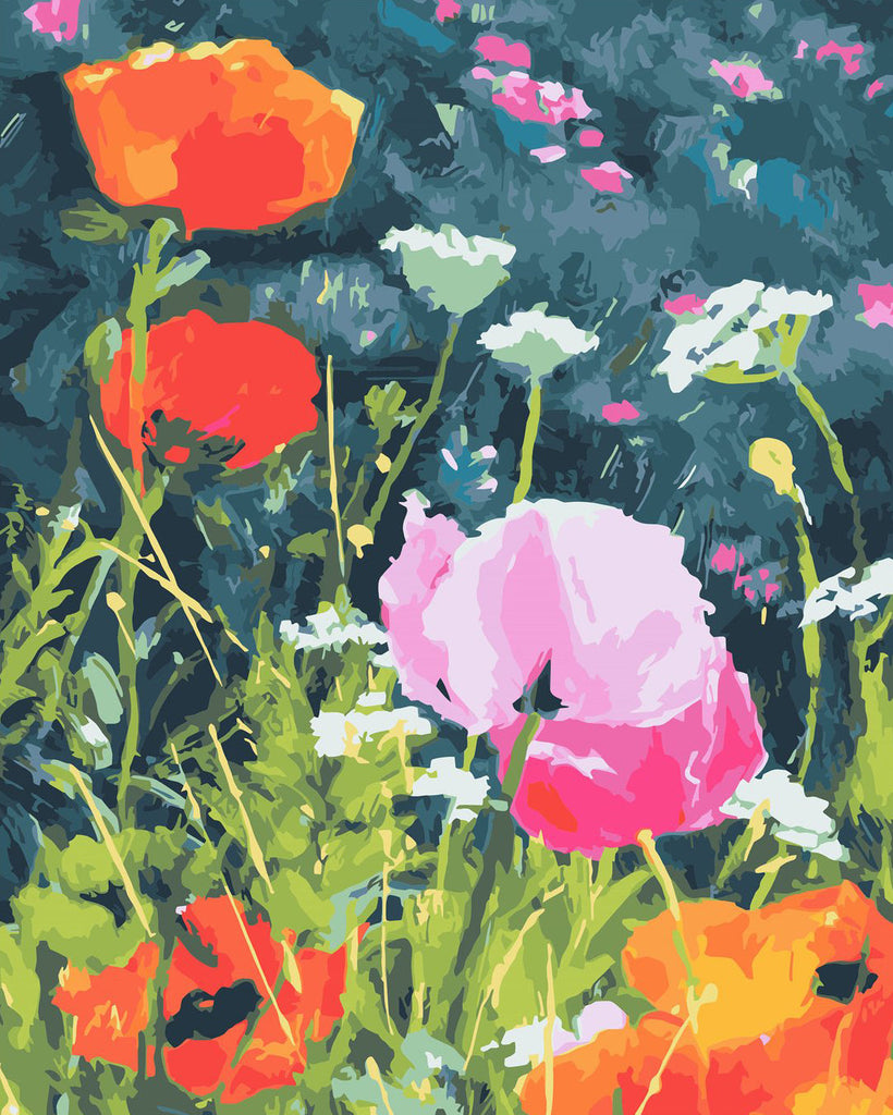 Stripbloemen in de Vallei Schilderen op Nummers