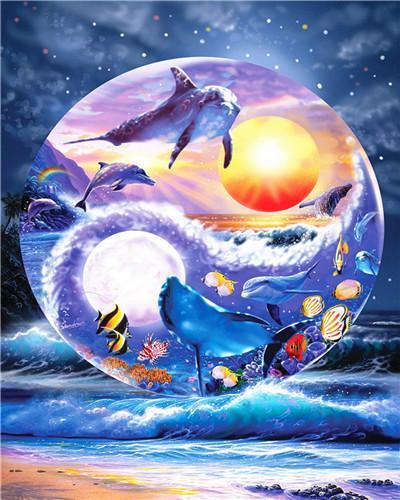 Taiji Onderwater Wereld Schilderen op Nummers