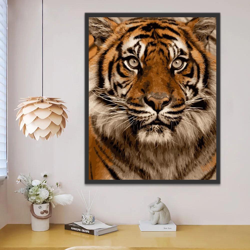Tijger Schilderen op Nummers