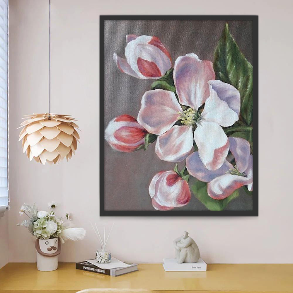 Twee Bloemen en Drie Knoppen Schilderen op Nummers