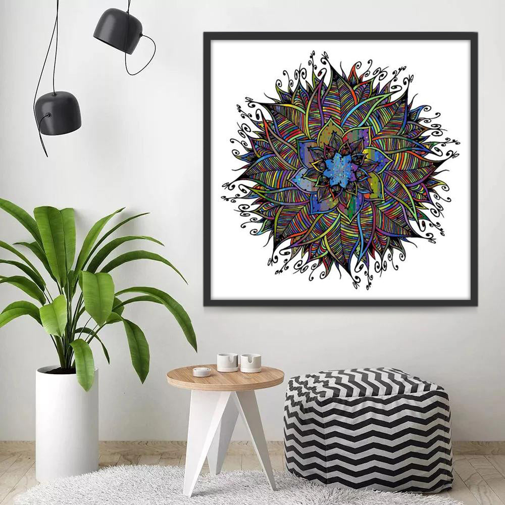 Uniek Kleuren-Mandala Schilderen op Nummers