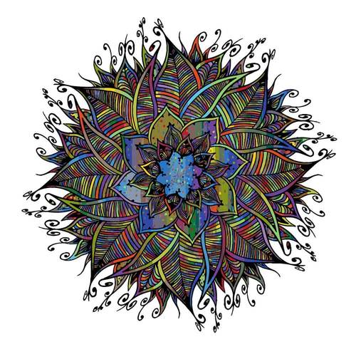 Uniek Kleuren-Mandala Schilderen op Nummers