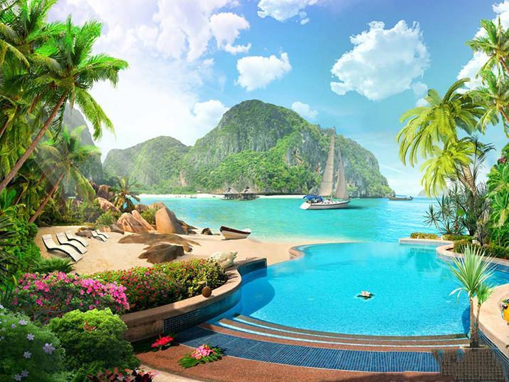 Vakantiebestemming Schilderen op Nummers